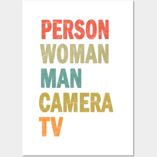 Person Woman Man Camera TV Posters and Art